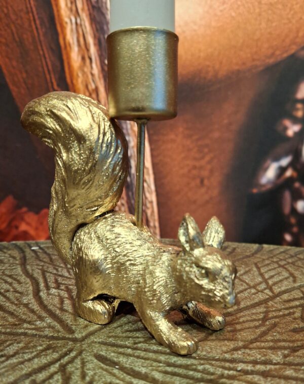 Kandelaar eekhoorn " goud " - Afbeelding 3