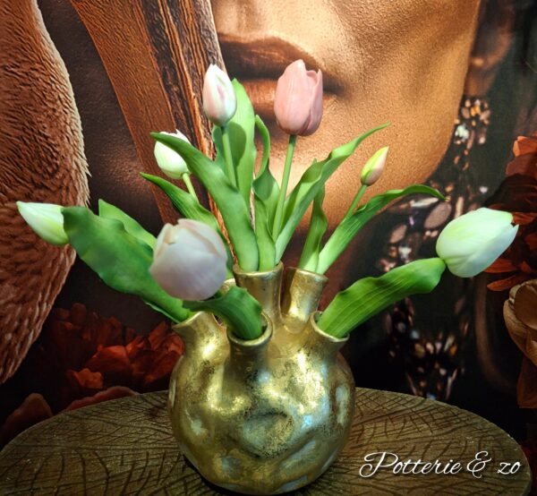 Tulpenvaas goud " mix pink "