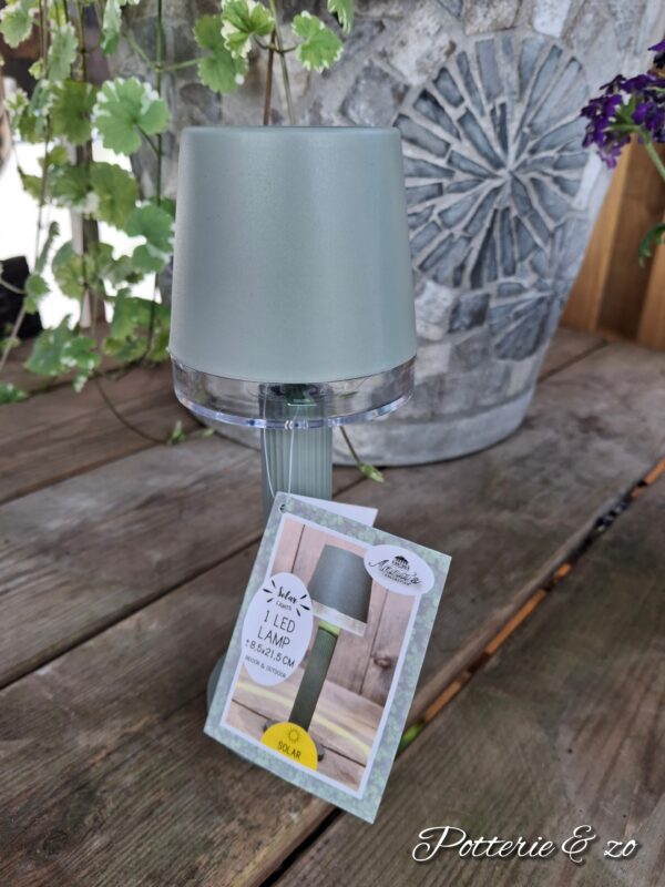 Solar tafellamp groen