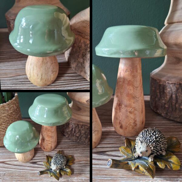 Paddenstoelen mangohout " groen " - Afbeelding 2