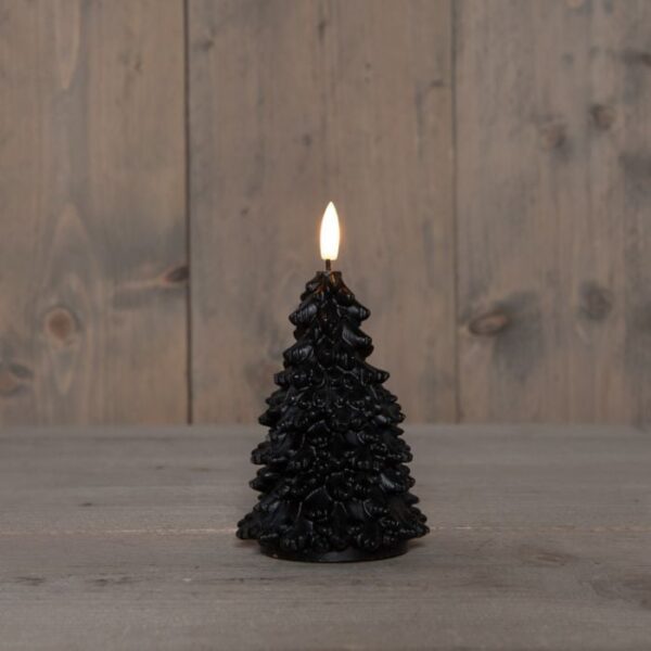 Led kaars kerstboom zwart